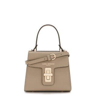 Isabel Bernard Femme Forte Simone Mini taupe cuero bolso de mano de cuero vacuno