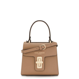 Isabel Bernard Femme Forte Simone Mini beige cuero bolso de mano de cuero vacuno