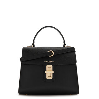 Isabel Bernard Femme Forte Simone Midi negro cuero bolso de mano de cuero vacuno