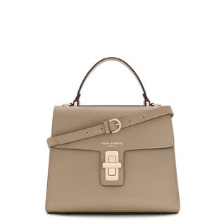 Isabel Bernard Femme Forte Simone Midi taupe in pelle borsetta in pello di vitello