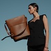 Isabel Bernard Honoré Flora camel calfskin leather shoulder bag with laptop compartment