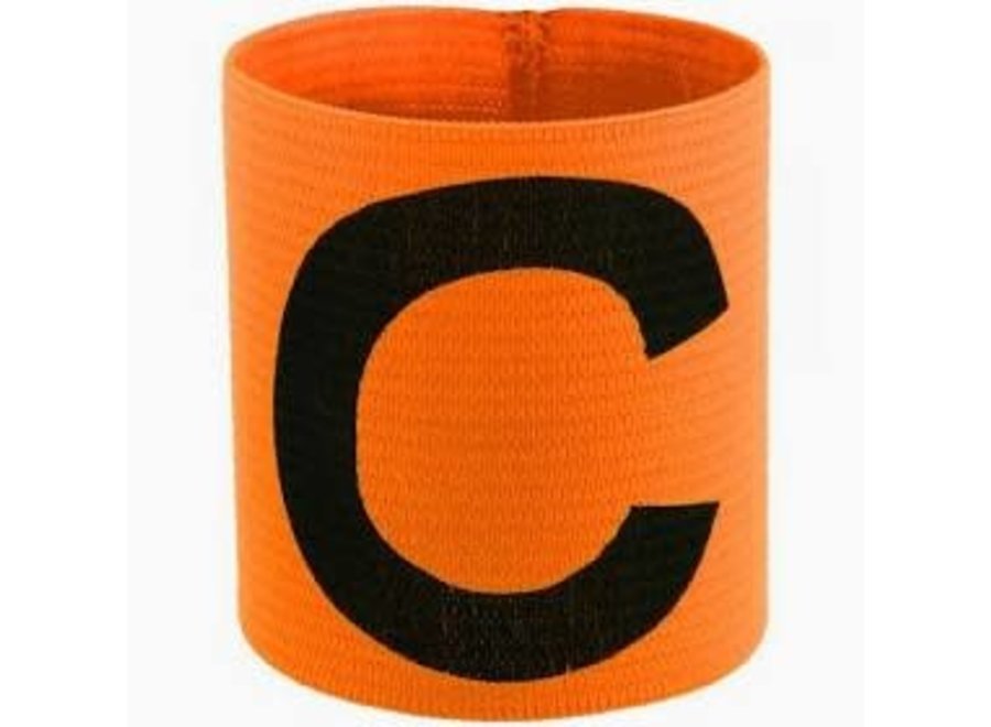 Captains armband elastic orange senior