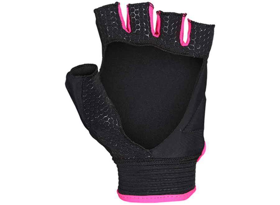 Touch half finger player glove black / pink