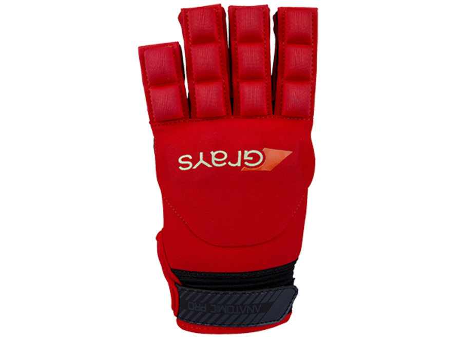 Anatomic Pro half finger player glove Red