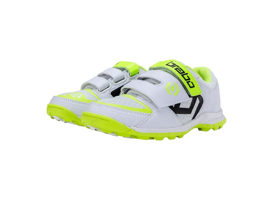 Brabo Shoe Velcro White/ Neon Ylw