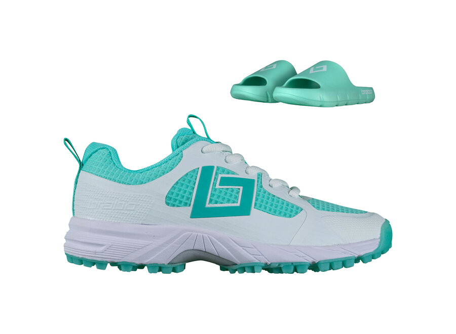 Shoe Tribute Aq/Wh +Slide