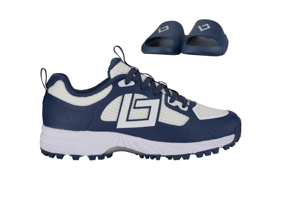 Shoe Tribute Navy/White + Slides
