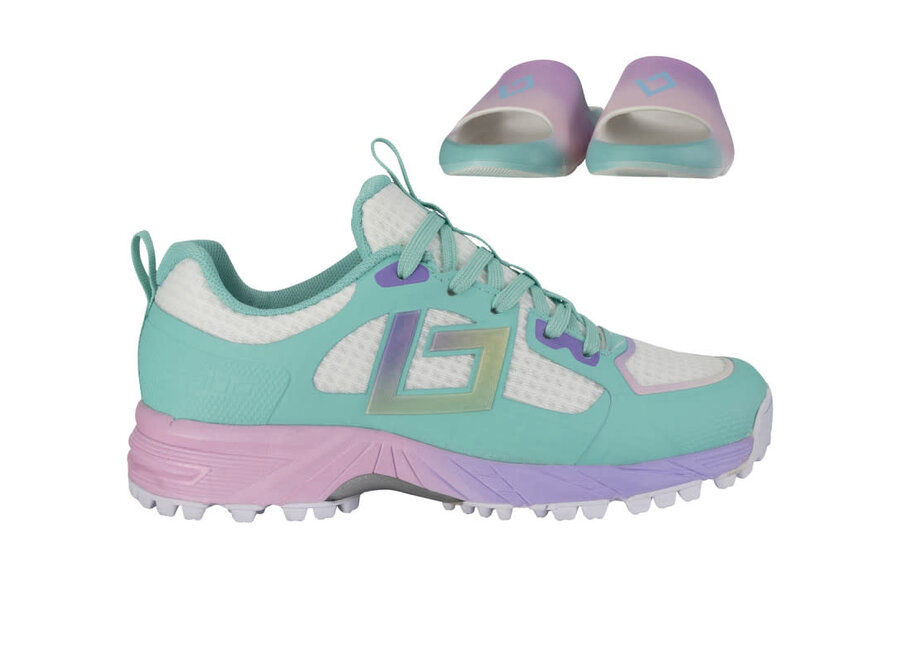 Shoe Tribute Aqua/ Multicolour + Slides