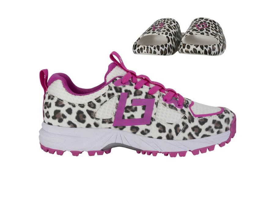 Shoe Tribute Leopard/Pink + Slides