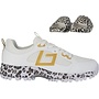 Shoe Tribute White/Gold/Leopard  + Slides