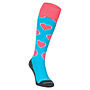 Socks Hearts Aqua / Pink