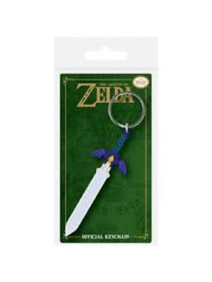 Pyramid Zelda Master Sword Rubber Keychain