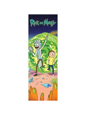 Hole in the Wall Rick And Morty Doorposter 53x158