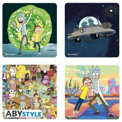 Rick and Morty Coaster Set (4) Rick and Morty Coaster Set (4)