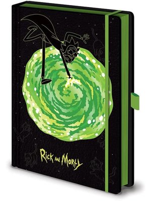 Pyramid Rick and Morty Portals Notebook A5 Premium