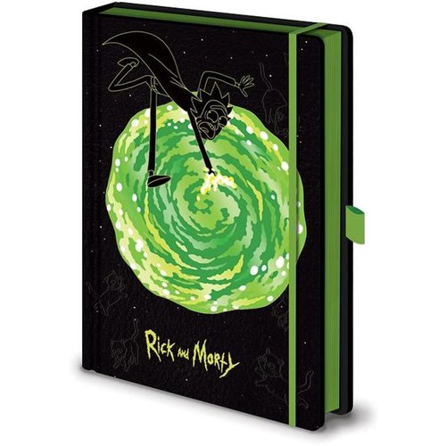 Pyramid Rick and Morty Portals Notebook A5 Premium