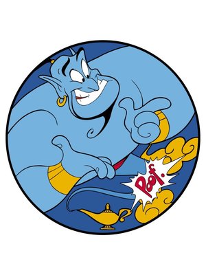 Cerda Disney Aladdin Genie Towel Round 130cm