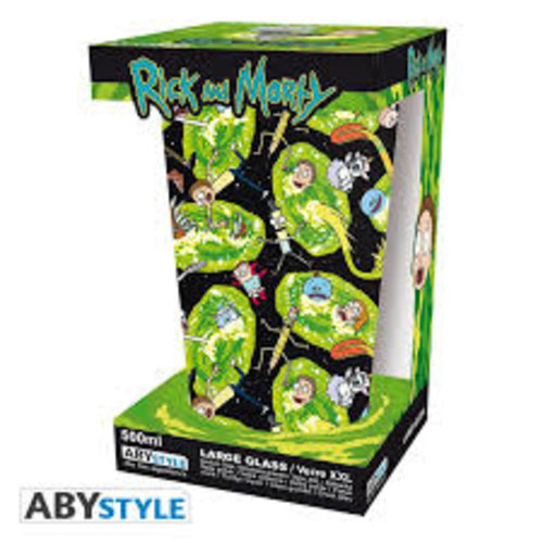 Abystyle Rick and Morty Portals Glass XXL 400ml