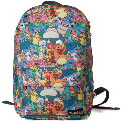 Difuzed Pokemon All Over Printed Characters Backpack Difuzed Pokemon All Over Printed Characters Backpack