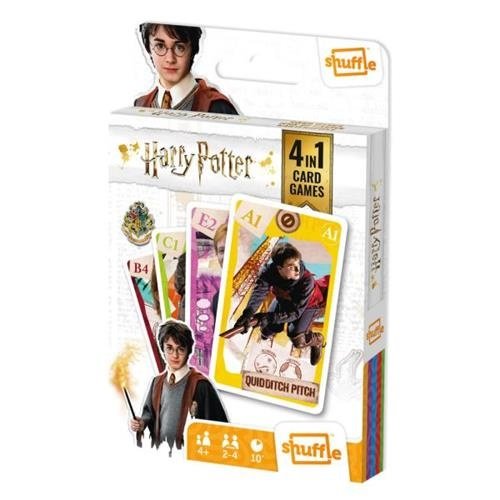 Wizarding World Harry Potter - 4 in 1 - Speelkaarten (Kwartet, memo, snap, actie spel) Wizarding World Harry Potter - 4 in 1 - Speelkaarten (Kwartet, memo, snap, actie spel)