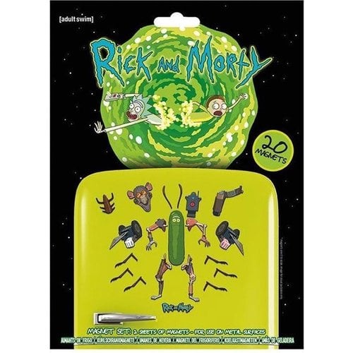 Pyramid Rick and Morty Weaponize the Pickle Magnet Set of 20