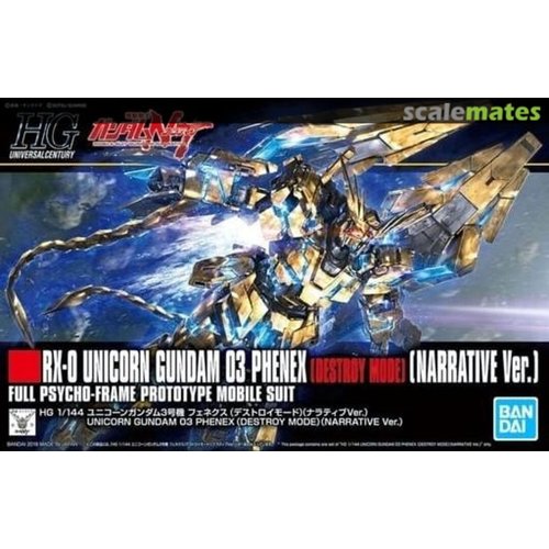 Bandai Gundam HG Unicorn Gundam 03 Phenex Destroy Mode Model Kit 213