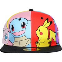 Pokemon Multi Popart Snapback Cap