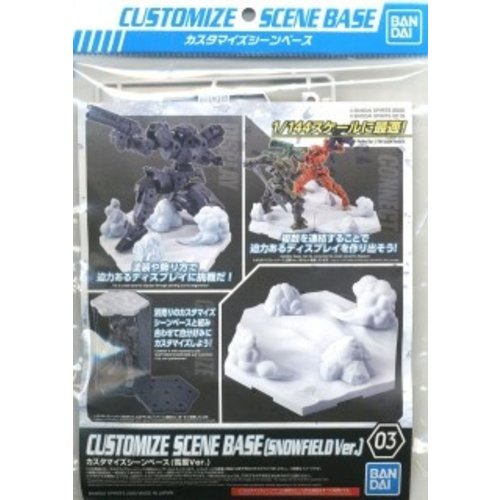 Bandai Gundam Customize Scene Base 03 Snowfield Version Model Kit