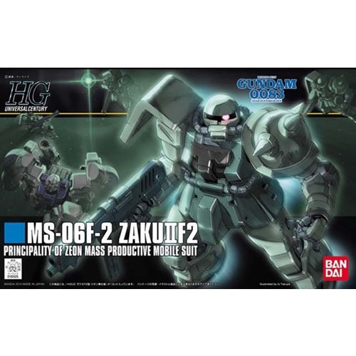 Bandai Gundam HGUC 1/144 MS-06F-2 Zaku IIF2 Zeon M.P.M.S. Model Kit 105 Bandai Gundam HGUC 1/144 MS-06F-2 Zaku IIF2 Zeon M.P.M.S. Model Kit 105