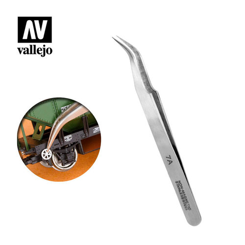 Vallejo Gundam Tools Extra Fine Curved Tweezers Vallejo