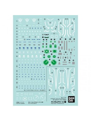 Bandai Gundam RG 1/144 Decal 117 00 Qant Model Kit Decal