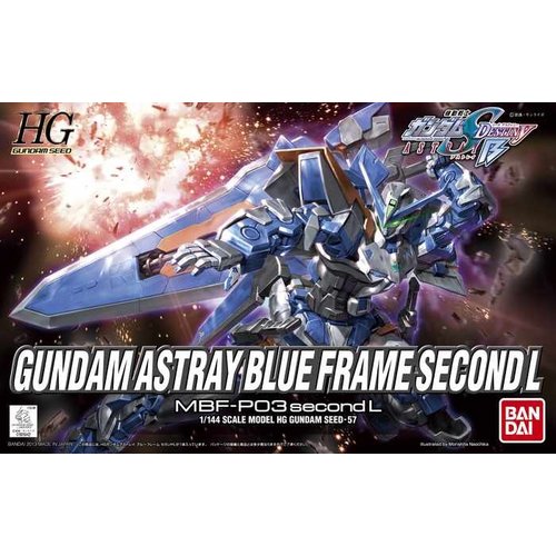 Bandai Gundam HG 1/144 Gundam Seed Astray Blue Frame SecondL Model Kit 57