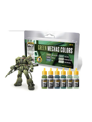 Ammo Gundam Acc Mechas Color Set Green