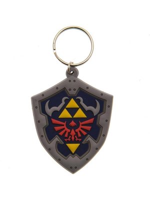 Pyramid Zelda Hylian Shield Rubber Keychain