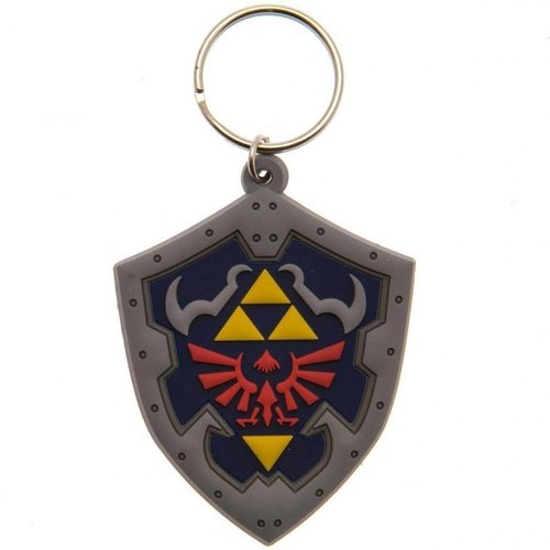 Pyramid Zelda Hylian Shield Rubber Keychain