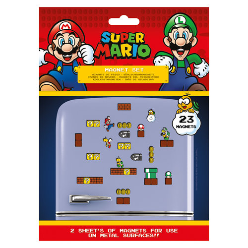 Super Mario Mushroom Kingdom Magnet Set of 23 Super Mario Mushroom Kingdom Magnet Set of 23