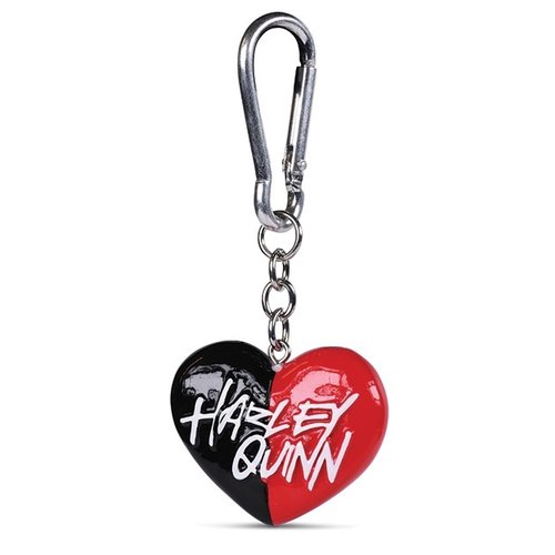 DC Comics Harley Quinn Heart 3D Keychain