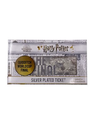 Fanattik Harry Potter Quidditch World Cup Silver Plated Collector Ticket