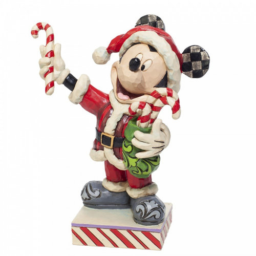 Disney Traditions Disney Traditions Mickey Mouse with Candy Canes Figurine