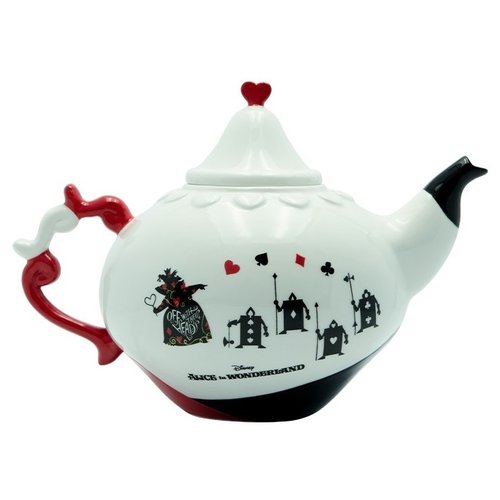 Disney Alice in Wonderland Queen of Hearts Ceramic Teapot