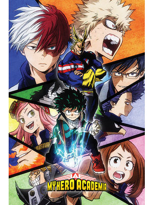 Hole in the Wall My Hero Academia Characters Mosaic Maxi Poster 61x91.5