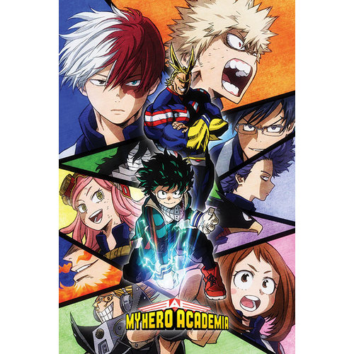 Hole in the Wall My Hero Academia Characters Mosaic Maxi Poster 61x91.5