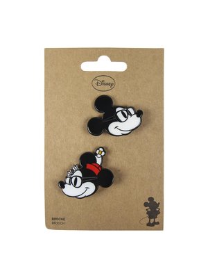 Cerda Disney Mickey & Minnie Mouse Brooches (set of 2)