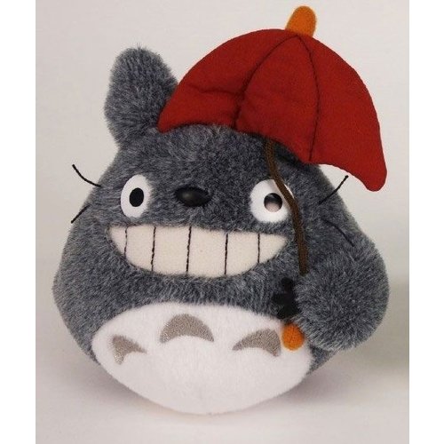 Semic My Neighbor Totoro Totoro Red Umbrella Pluche 15cm