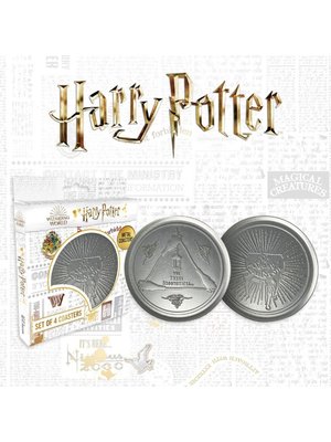 Fanattik Harry Potter 4-Set Metal Coasters / Onderzetters