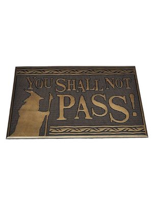 Pyramid Lord of the Rings You Shall Not Pass Rubber Doormat 40x60