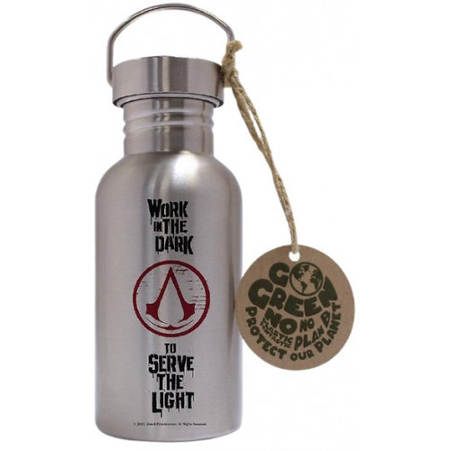 Assassins Creed Logo Aluminium Drink Bottle 500ml Assassins Creed Logo Aluminium Drink Bottle 500ml