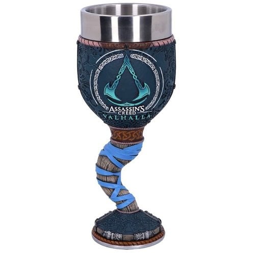 Nemesis Assassins Creed Valhalla Logo Goblet Hand Painted Sculpted Design 18cm