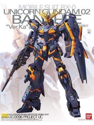 Bandai Gundam MG 1/100 Unicorn Gundam 02 Banshee Ver. KA Model Kit