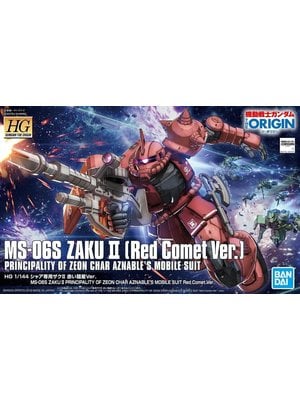Bandai Gundam HG 1/144 MS-06S Zaku II Aznable's Mobile Model Kit 024